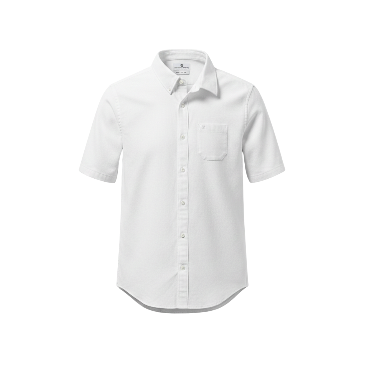 École Notre Dame des Victoires white short sleeve standard-cut dress shirt boys grades 3 through 8 full uniform dress day required San Francisco
