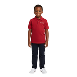 Evans 100% Cotton Polo - Red Short Sleeve
