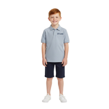 Evans Tech Polo - Light Blue Short Sleeve