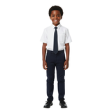 École Notre Dame des Victoires navy blue redi-knot tie boys grades 3 through 8 full uniform dress day required San Francisco