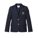 The Evans School navy blazer with Evans emblem boys grades 1 through 6 dress uniform required worn with button down and tie La Jolla California
