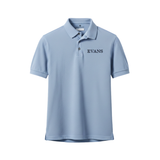 Evans Tech Polo - Light Blue Short Sleeve