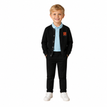 Hiba Academy Bay Area black crew neck cardigan all students Pre-K3 through 1st grade optional outerwear San Francisco