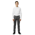 Stuart Hall for Boys School white long sleeve oxford cloth dress uniform button down shirt boys grades 3 through 8 dress uniform required San Francisco