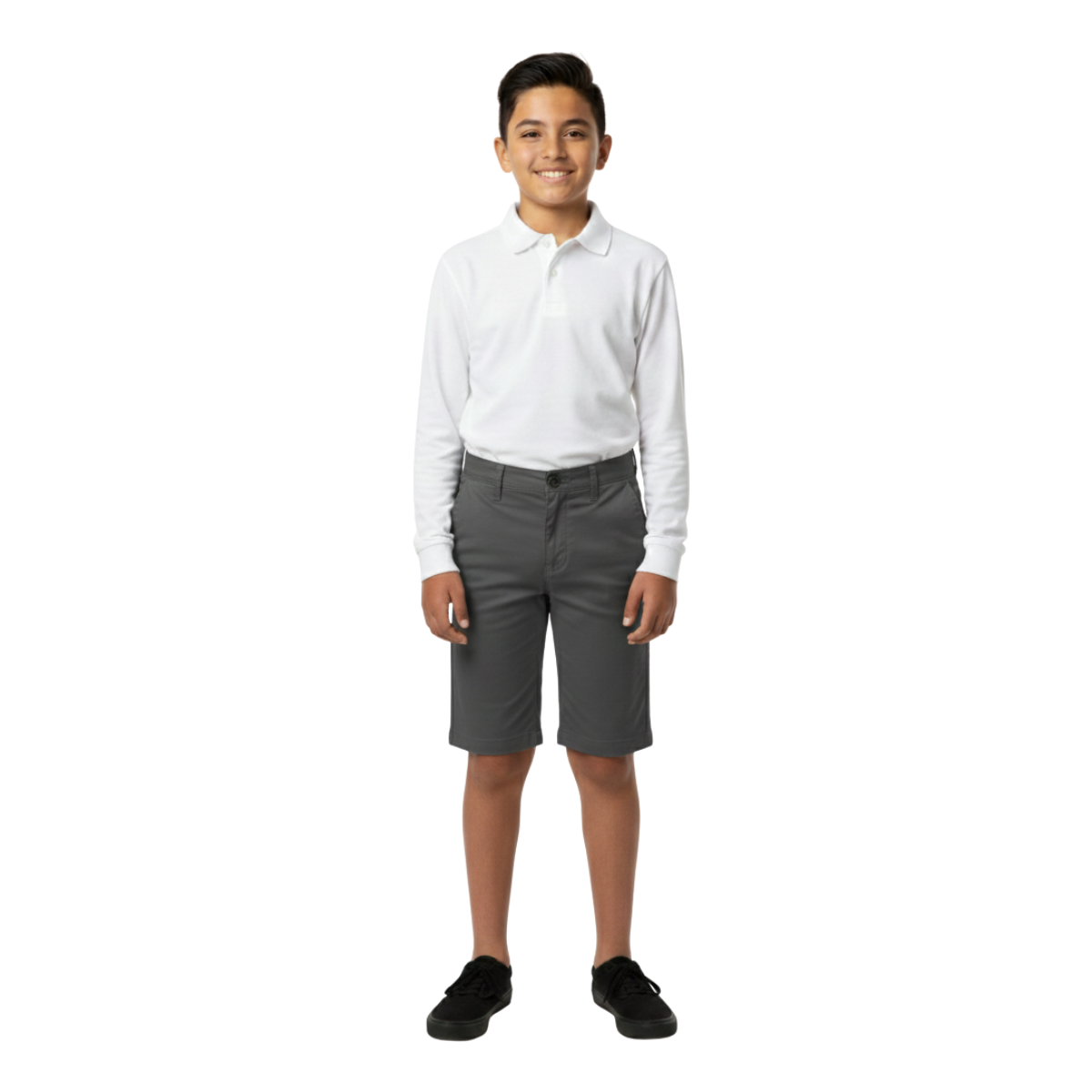 boys grey dress shorts Lil Legs Boys Light Grey Dress Shorts