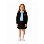 Hiba Academy Bay Area black crew neck cardigan all students Pre-K3 through 1st grade optional outerwear San Franciscov