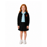 Hiba Academy Bay Area black crew neck cardigan all students Pre-K3 through 1st grade optional outerwear San Franciscov